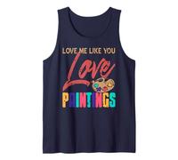 Love Me Like You Love Creative Paint Lovers Tank Top
