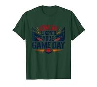 Love Me Like You Love Game Day Football Fan Passion T-Shirt, Men, Forest Green, S