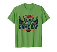 Love Me Like You Love Game Day Football Fan Passion T-Shirt, Men, Grass, XL
