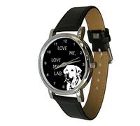 Love me, Love My Lab Design Watch. The Perfect Labrador Lovers Gift. Genuine Leather Strap