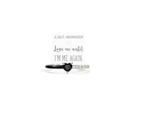 Love Me Until Im Me Again Ring Black Heart Enamel Ring Black Heart Ring Self Reminder Rings For Women Open Adjustable Love Rings Jewelry Birthday Gifts For Women Friends, Copper, No Gemstone