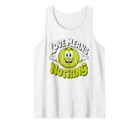 Love Means Nothing Funny Tennis Score Pun Cute Tennis Ball Tank Top
