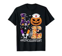 Love Medical Assistant Pumpkin Syringe Spooky Halloween T-Shirt