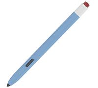 LOVE MEI Classic Retro Design Silicone Pencil Case Compatible with Samsung Galaxy Tab S6 Lite S Pen Case Cover Sleeve Non-Slip Smooth Grip (Sky Blue)