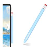 LOVE MEI Classic Silicone Pencil Case Compatible with Apple Pencil 2nd Generation Case Cover Sleeve Non-Slip Smooth Grip (Light Blue)