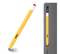LOVE MEI Classic Silicone Pencil Case Compatible with Galaxy Tab S6 lite S Pen Case Cover Sleeve Non-Slip Smooth Grip (Yellow)