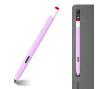 LOVE MEI Classic Silicone Pencil Case Compatible with Galaxy Tab S6 lite S Pen Case Cover Sleeve Non-Slip Smooth Grip (Purple)