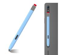 LOVE MEI Classic Silicone Pencil Case Compatible with Galaxy Tab S7/S8/S9 /S10 Series Pen Case Cover Sleeve Non-Slip Smooth Grip (Light Blue)