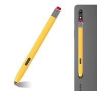 LOVE MEI Classic Silicone Pencil Case Compatible with Galaxy Tab S7/S8/S9 /S10 Series Pen Case Cover Sleeve Non-Slip Smooth Grip (Yellow)