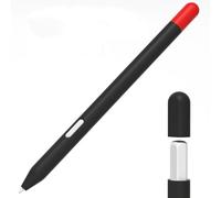 LOVE MEI Compatible with Samsung Galaxy Tab S11/S11 Ultra S Pen Sleeve Case, Classic Retro Two-Tone Silicone Protective Skin Cover Case Non-Slip Smooth Grip (Black)