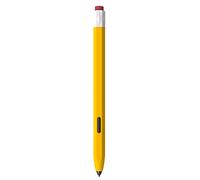 LOVE MEI Compatible with Samsung Galaxy Tab S6 Lite S Pen Sleeve Case, Classic Retro Design Silicone Sleeve Protective Skin Cover Case Non-Slip Smooth Grip (Yellow)