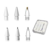 LOVE MEI Replacement Pencil Tips for Apple Pencil Pro, Upgraded Pencil Tips Fits Apple 2nd 1st Gen USB-C and Logitech Crayon Digital Pen, Pen Nib Pad Pro Pencil Sets (6)