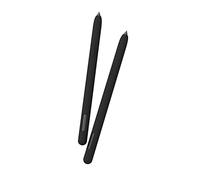 LOVE MEI Silicone Sleeve Case for Samsung Galaxy Tab S7 FE/S7/S7 Plus/S8/S8 Plus/S8 Ultra S Pen, Classic Design Leather Patterned Silicone Pencil Case Non-Slip Comfortable Grip Skin Case (Black)