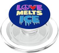 LOVE MELTS ICE - peace change freedom peaceful message PopSockets PopGrip for MagSafe