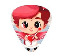 Love Messengerguitar Plectrums 12 Piece Set, 3 Thicknesses Plectrums With Case For Bass Guitar, &Electric Guitar And More.