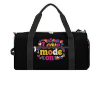 Love Mode On Duffle Travel Bag Sports Gym Carry on Bag Holdall with and Shoes Compartment