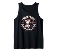 Love Monitoring Team Funny Valentines Cupid Tank Top