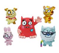 Love Monster Figurine Set Pack of 5 from Fluffy Town
