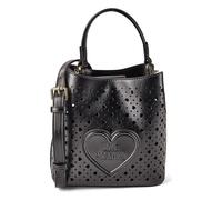 Love Moschino Basket Laminated Shoulder Bag 22 cm black