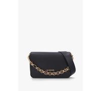 LOVE MOSCHINO Chain Logo Nero Flapover Cross-Body Bag Size: One Size,