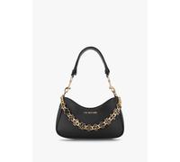 LOVE MOSCHINO Chain Logo Nero Leather Shoulder Bag Size: One Size, Col