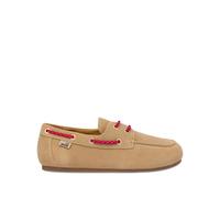 Love Moschino contrast-lace loafers - Neutrals 38