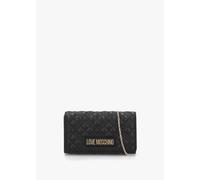 LOVE MOSCHINO Diamond Quilt Flapover Nero Cross-Body Bag Size: One Siz