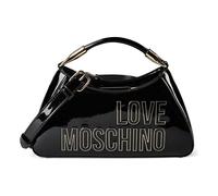 Love Moschino Enameled Logo Handbag 27 cm black
