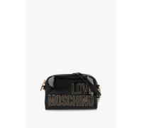 LOVE MOSCHINO Enameled Logo Nero Cross-Body Bag Size: One Size, Colour
