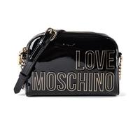 Love Moschino Enameled Logo Shoulder bag 20 cm black