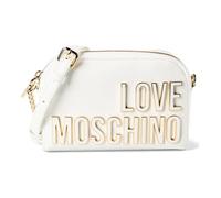 Love Moschino Enameled Logo Shoulder bag 20 cm white