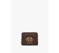 LOVE MOSCHINO Heart Logo Quilted Pillow Cioccolato Purse Size: One Siz