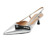 Love Moschino Heeled Sandals Women Silver Black 4 UK