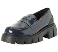 Love Moschino Women's JA10045G0H Driving Style Loafer, Blue, 7.5 UK