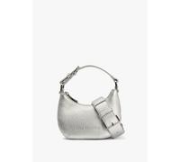 LOVE MOSCHINO Laminated Metallic Argento Baguette Bag Size: One Size,