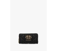 LOVE MOSCHINO Large Heart Logo Quilted Pillow Nero Purse Size: One Siz
