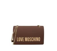 Love Moschino logo-plaque chain-strap cross body bag - Brown One Size