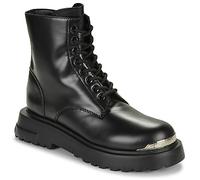 Love Moschino Mid Boots SQUARE LOVE ANKLE BOOT in Black 4.5