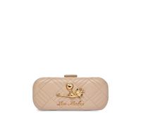 Love Moschino quilted charm clutch bag - Neutrals One Size