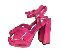 Love Moschino sandals chunky high heels EU38(5UK) - Nappa leather Made in Italy