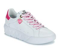 Love Moschino Shoes (Trainers) FUXIA HEART+GOLD in White 3