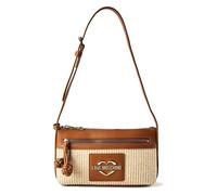 Love Moschino Straw Chic Shoulder Bag 25 cm brown