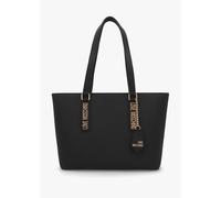 LOVE MOSCHINO Subtle Nero Leather Shopper Size: One Size, Colour: Bke