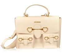 Love Moschino Women Jc4076pp1flc0 Shoulder Bag, Ivory (RAL 1013), 25x32x12