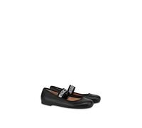 Love Moschino Women Polja11071g0mie000036 Ballet Flat, Black, 4 UK