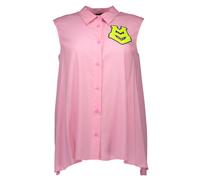 Love Moschino Womens Collared Sleeveless Top - Light Pink Elastane - Size EU 40 (Womens)