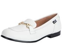 Love Moschino Women's ja10091g1i Driving Style Loafer, White, 3 UK