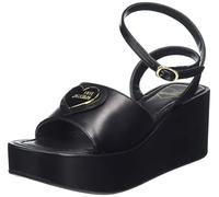 Love Moschino Women's JA16478I0GIE0 Platform Sandals, Black, 3 UK