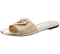 Love Moschino Women's JA28431G0GIU0 Mule, Platinum, 6.5 UK