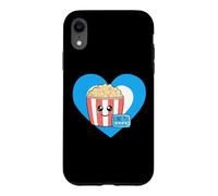 Love Movie Night - Cute Movie Popcorn Heart Case for iPhone XR